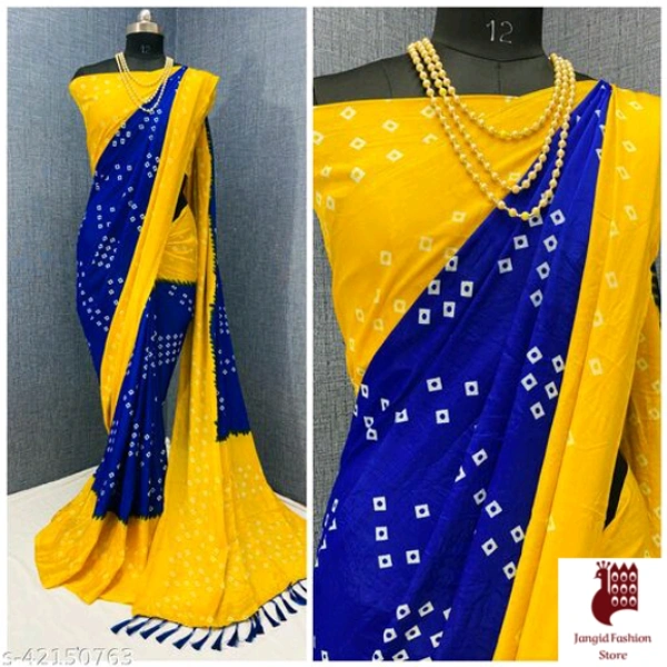 Woman Slik Sarees Aagyeyi Fashionable Sarees - Printed, 1, FREE SIZE, Yellow